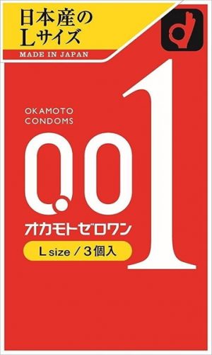 【異次元の密着感】オカモト ゼロワン 0.01ミリ Lサイズ 3個入り