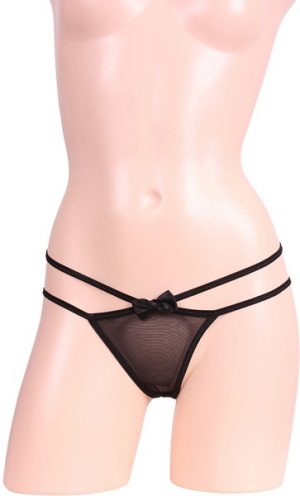 お尻ちょっと見せパンティ ブラック