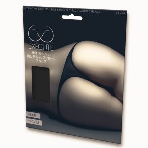 極薄ストレッチ横ヒモTバックショーツ ブラック