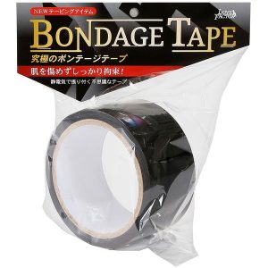 ボンデージテープ 黒 簡単拘束 非粘着SMテープ 20m使用