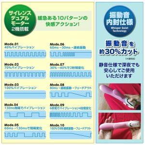 ウィスパルス ピンサーGアタック ～静音仕様 シリコーン潮吹きダブル攻撃バイブ～