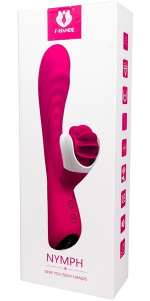 充電式9種振動×6段階回転バイブレーター ピンク