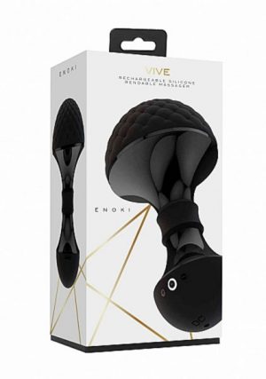 Enoki【エノキ】 Bendable Massager Black