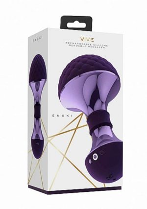 Enoki【エノキ】 Bendable Massager Purple